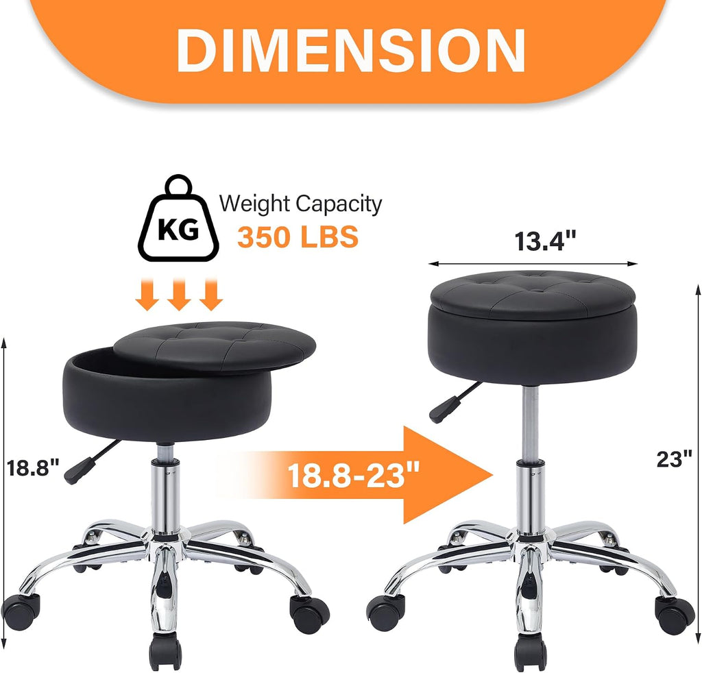 gitrah vanity chair with wheels adjustable vanity stool shown in use