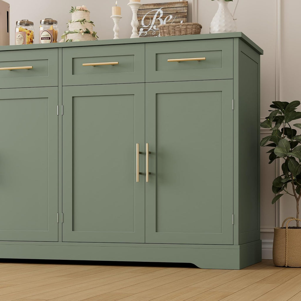 hostack sideboard buffet cabinet with storage, kitchen cabinet, front angle view
