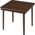 Stakmore Classic Straight Edge Square Wood Folding Table, 32x32, Espresso