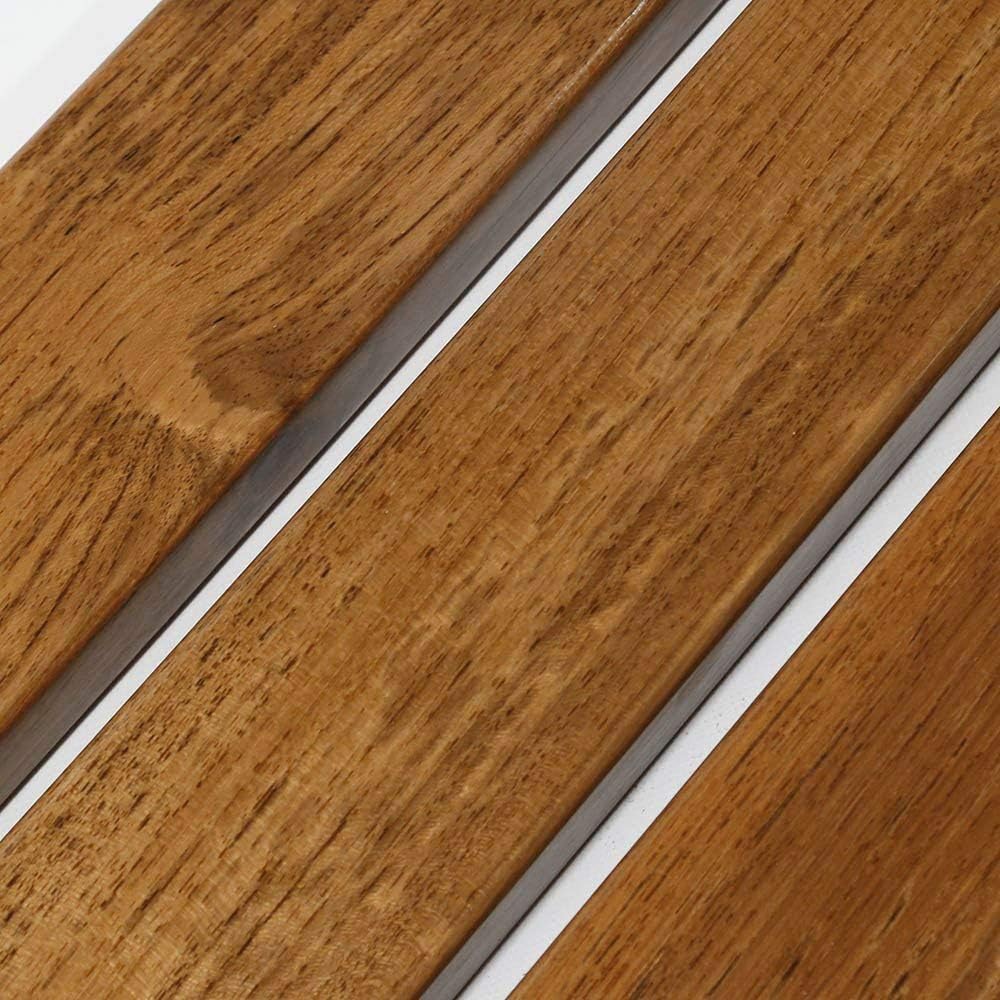 HomeAesthetics 20" Teak Wood Folding Wall Mounted Shower Seat Bench, Med...