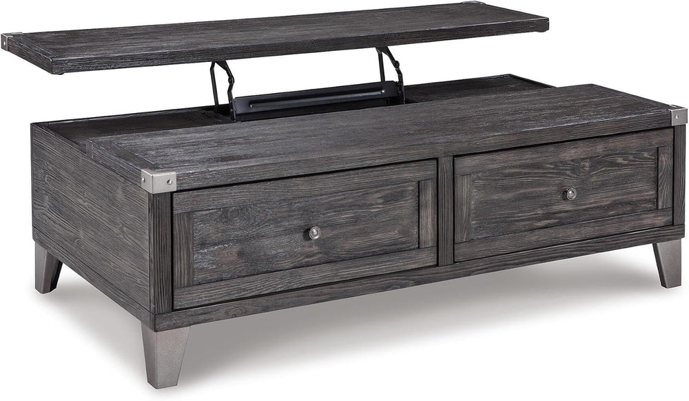 Signature Design by Ashley Todoe Lift Top Coffee Table, Dark Gray