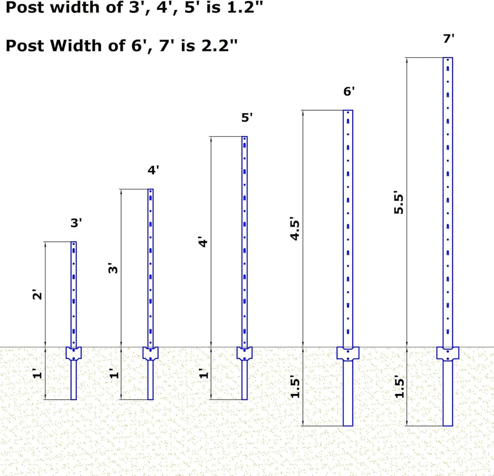 4 Feet Green, Pack of 10 Metal Fence Post, for 36 Inch High Garden Welded Wir...