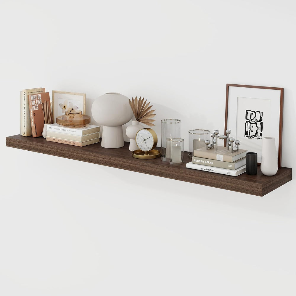 Acovy 48 Inch Floating Shelves, 9.3" Deep Floating Shelf Wall Mounted, 4...