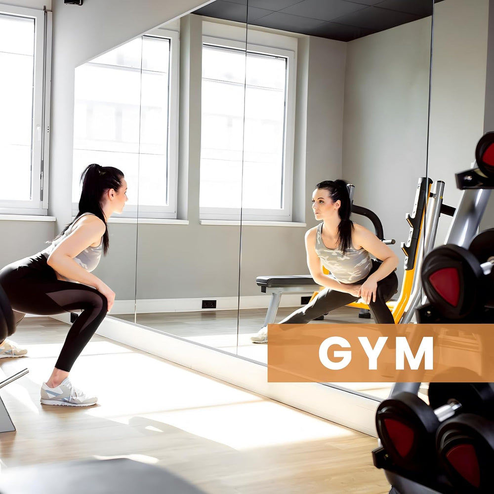 pertetey 56 x 16 in Home Gym Mirrors, Frameless, 3-Pack