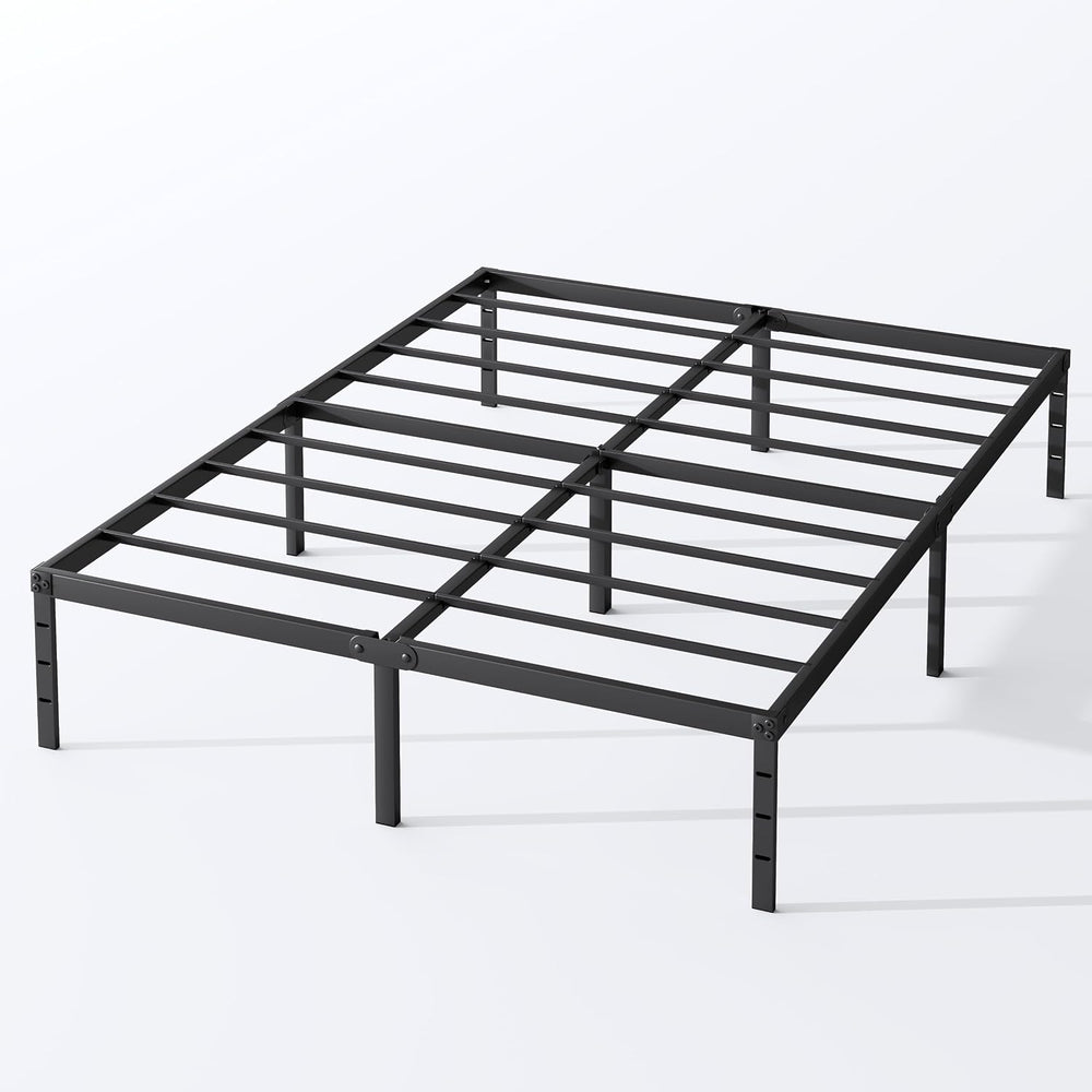 King Size Metal Platform Bed Frame 14 Inch Tall, No Box Spring Needed, Heavy ...