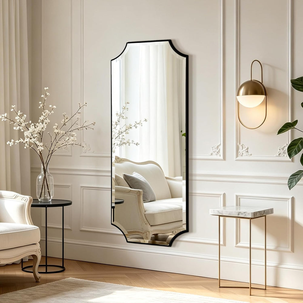 POZINO 48"x18" Premium Large Rectangle Beveled Mirror for Bathroom