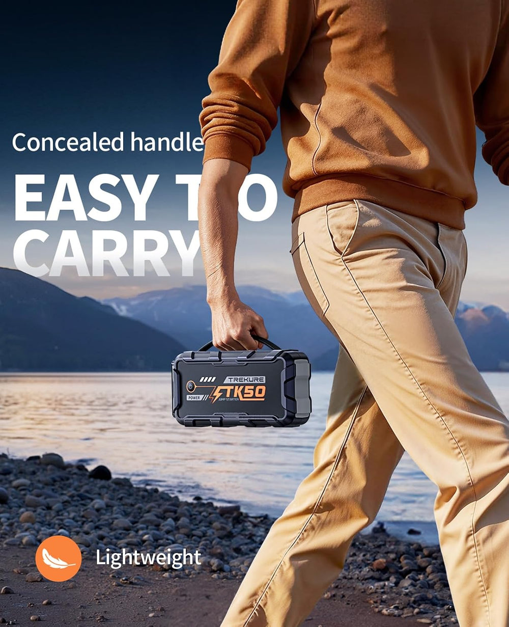 TREKURE Car Battery Jump Starter 8000A 26800mAh, Portable Car Jump Starter fo...