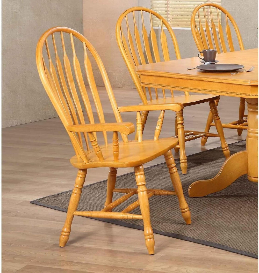 HomeStock Comfort Back Dining Armchair with Sculpted Arms and Contoured Seat ...