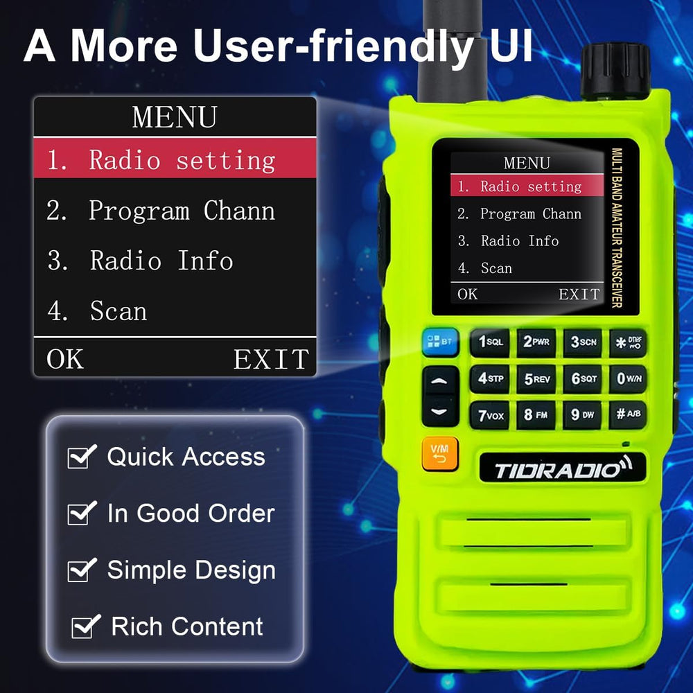 TIDRADIO TD-H3 Plus Ham Radio Handheld, Bluetooth-Headphone-connectable,Wirel...