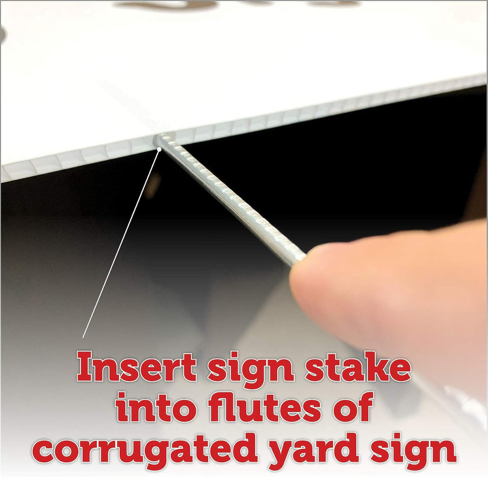 10 Blank Yard Signs with Stakes | 18" x 24" | Create Your own Messa...