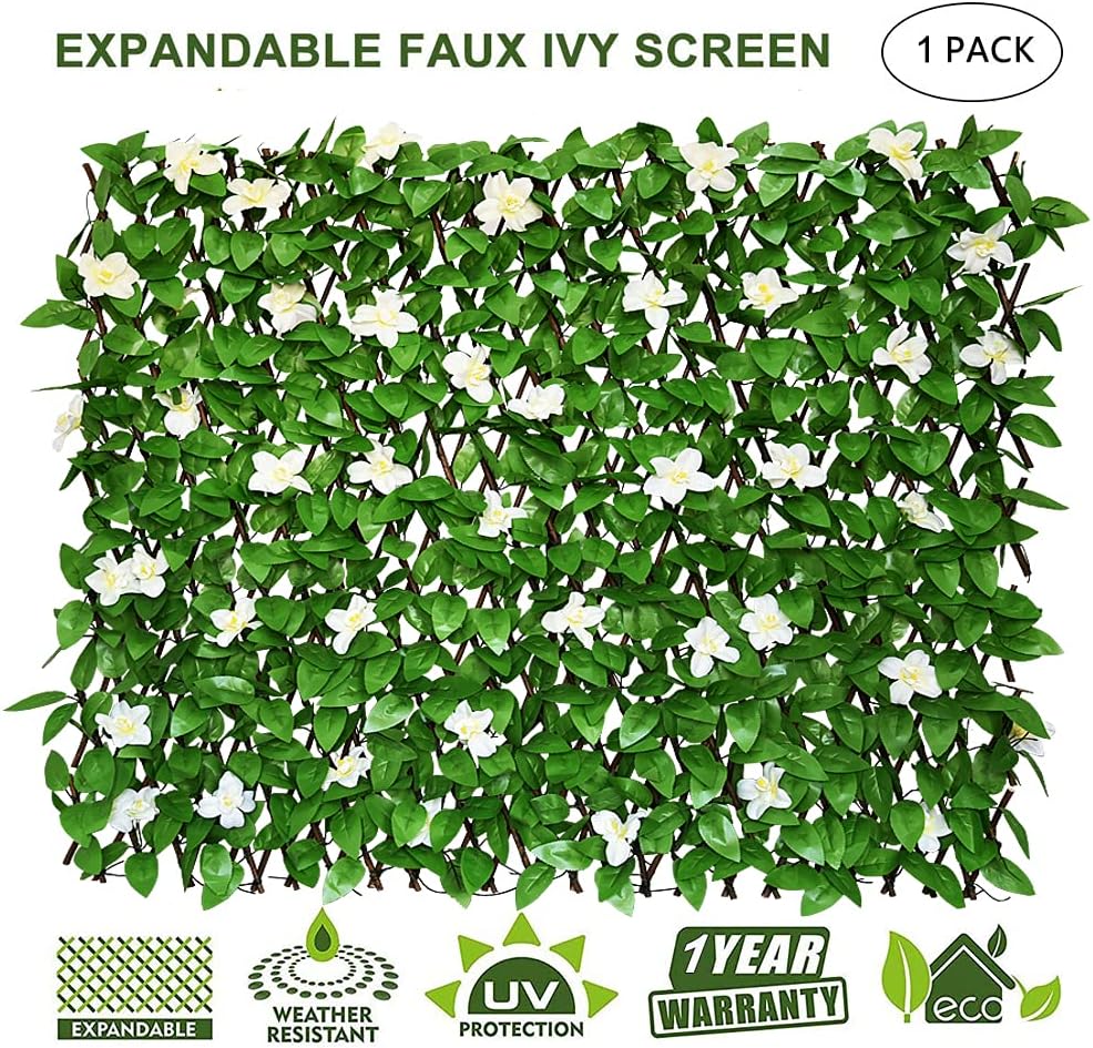 GLANT Expandable Fence Privacy Screen for Balcony Patio Outdoor,Decorative Fa...