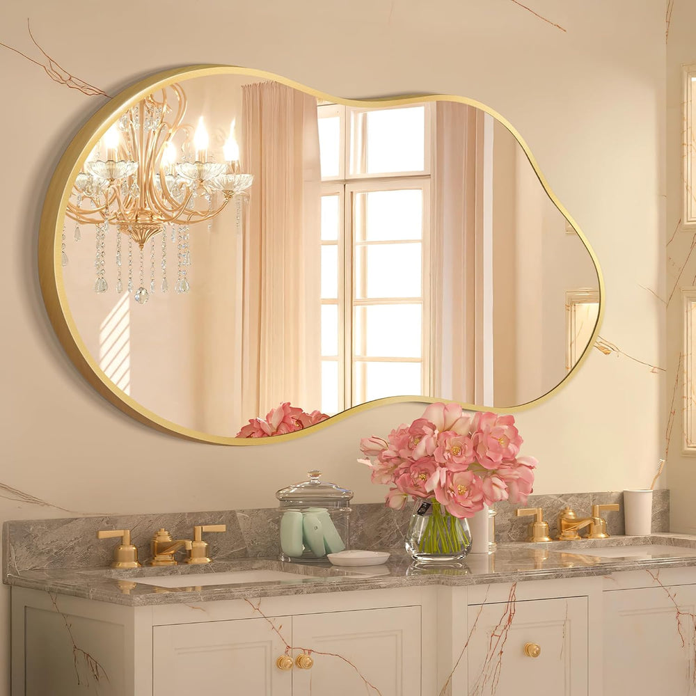Bathroom Mirror for Over Sink-Gold Home Decor Wall Mirror 20"x 36" ...