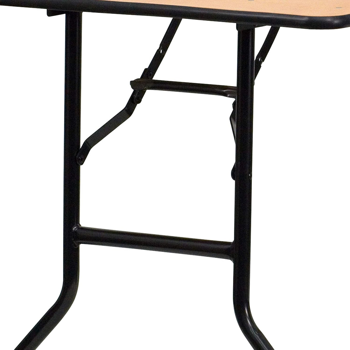 Flash Furniture 6 ft Folding Clear Coat Rectangular Banquet Table, Clear
