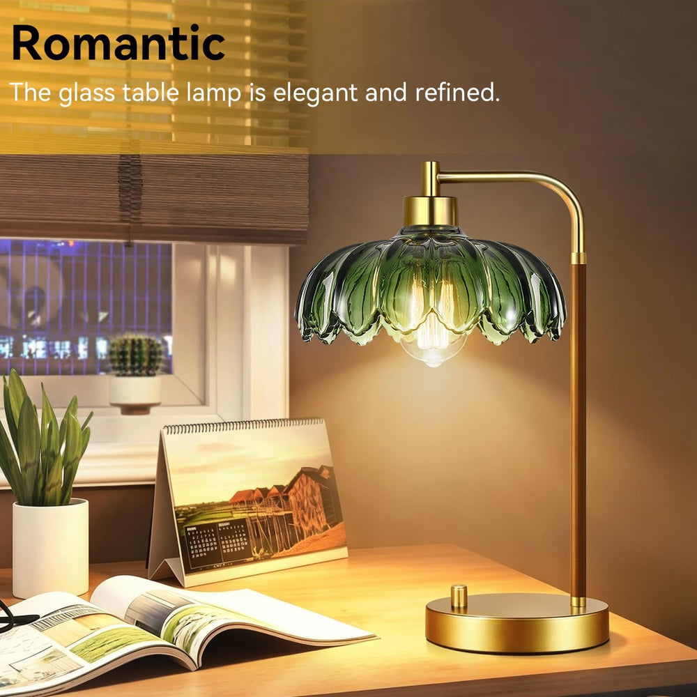 ILLMTW Vintage Table Lamp Set of 2 for Bedroom Living Room,Small Bedside Lamp...