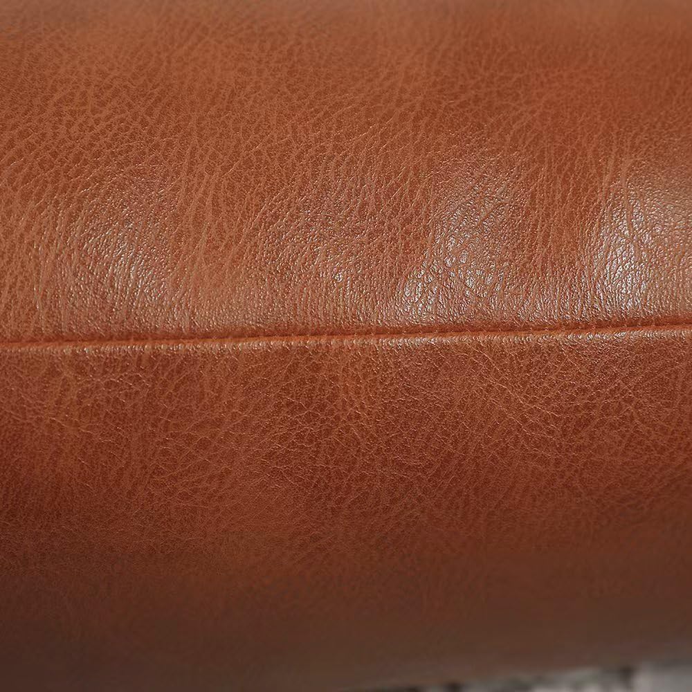 NUYECY Faux Leather Throw Pillow Cover 20 x 30 Inch,Euro Sham Pillow Cover Ca...