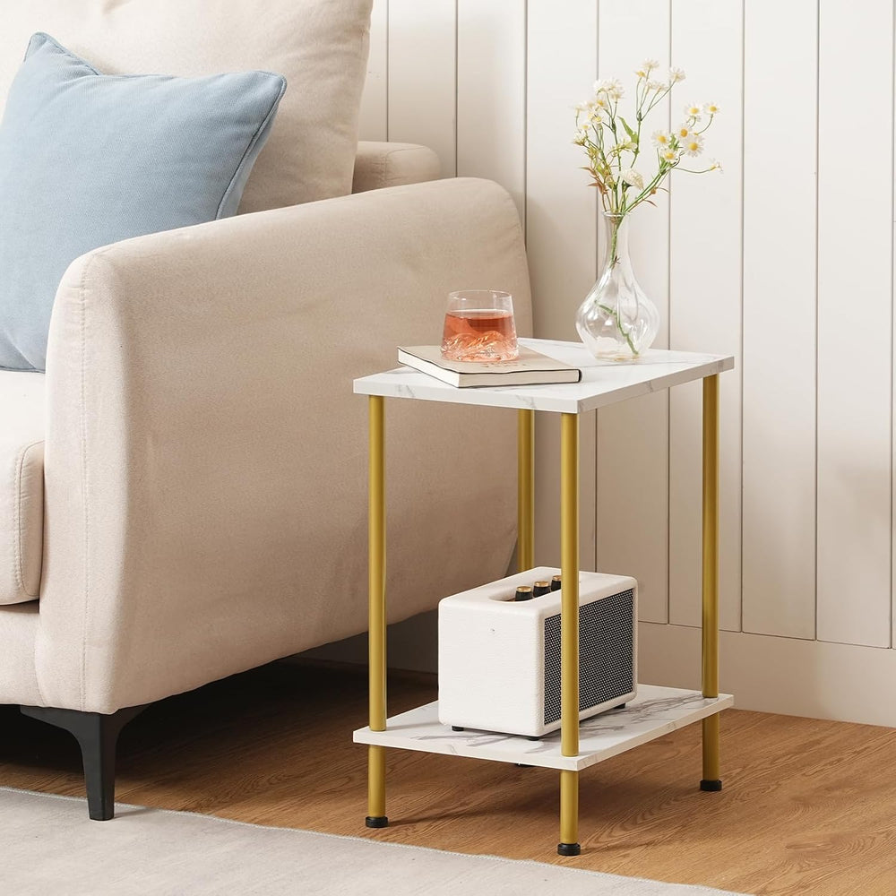 HOOBRO End Tables Set of 2, Small Side Tables, Nightstands for Small Spaces