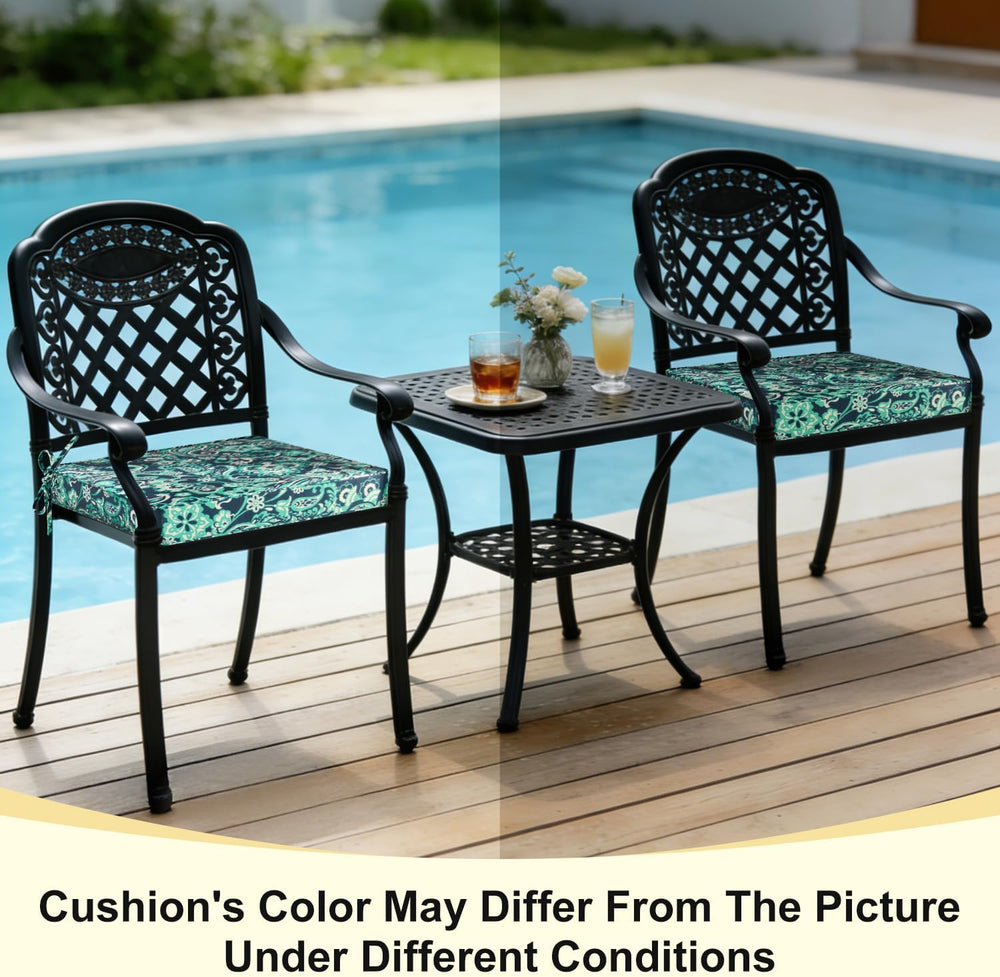downluxe Outdoor Chair Cushions Set of 4, Waterproof 19" x 19" x 3&...