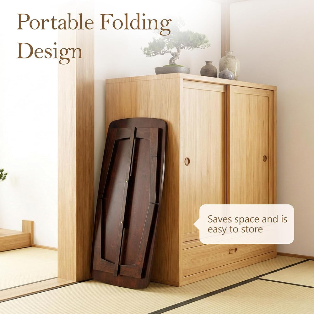 Japanese Floor Table, No Assembly Japanese Folding Table, Foldable