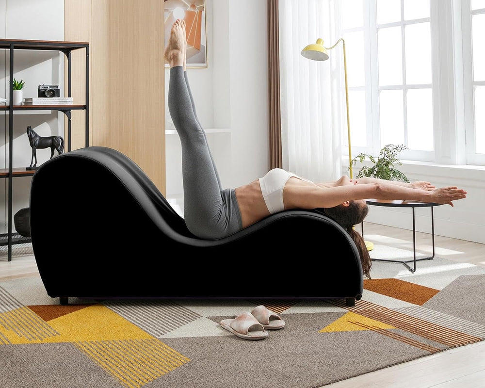 BALUS Yoga Sofa Chaise Lounge Chair for Adults Stretching Exercising, 60&quot...