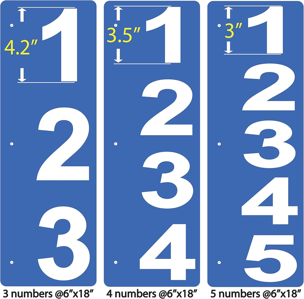 Reflective Custom Address SIGN – Address (on glossy, non-reflective plate), H...