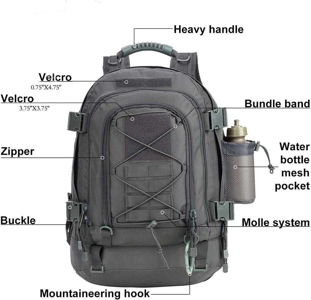 Tactical Backpack for Men Military Large 3 Day Bug Out Bag Hiking Daypack