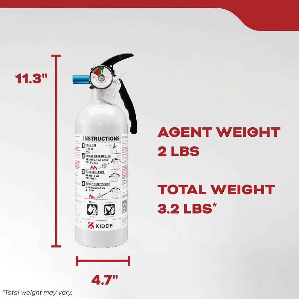 Kidde Auto 5 Fire Extinguisher for Cars and Trucks, 5-B:C, M5G
