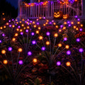 Solar Firefly Lights Outdoor, 4 Pack Orange Purple Halloween Yard Decor