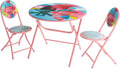 DreamWorks Trolls 3 Piece Foldable Round Table and Chair Set, Ages 3+