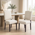 Upholstered Dining Chairs Set of 2 with Thickened Seat Cushion