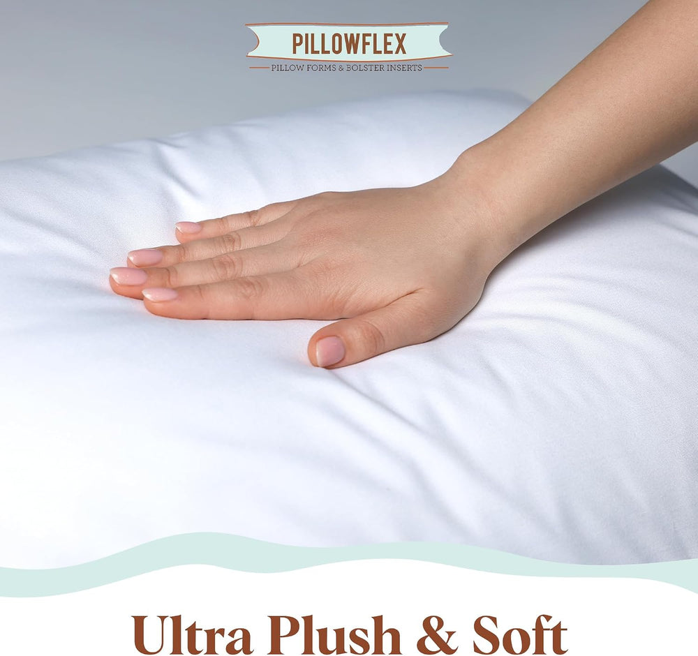Pillowflex Premium Polyester Pillow Insert - 21x27 Soft Decorative Pillow
