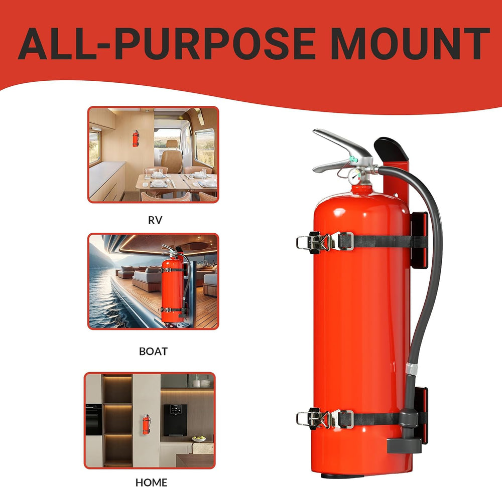 Truck Fire Extinguisher Mount for 5 lb, Anti-Vibration Bracket