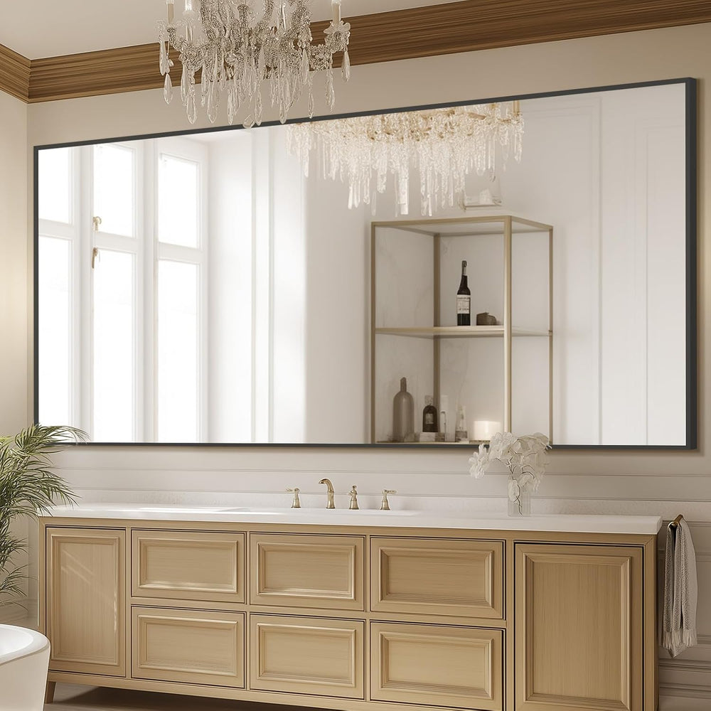 MELOMOIR 82"x44" Oversized Mirror Full Length, Floor Mirror for Gym...