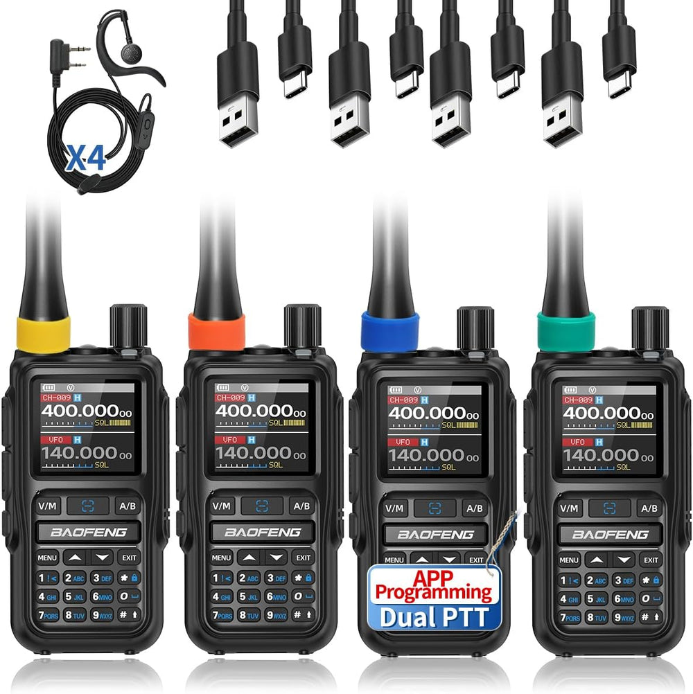 BAOFENG UV-5R MINI Ham Radio Handheld UV5R Long Range Walkie Talkies Recharge...
