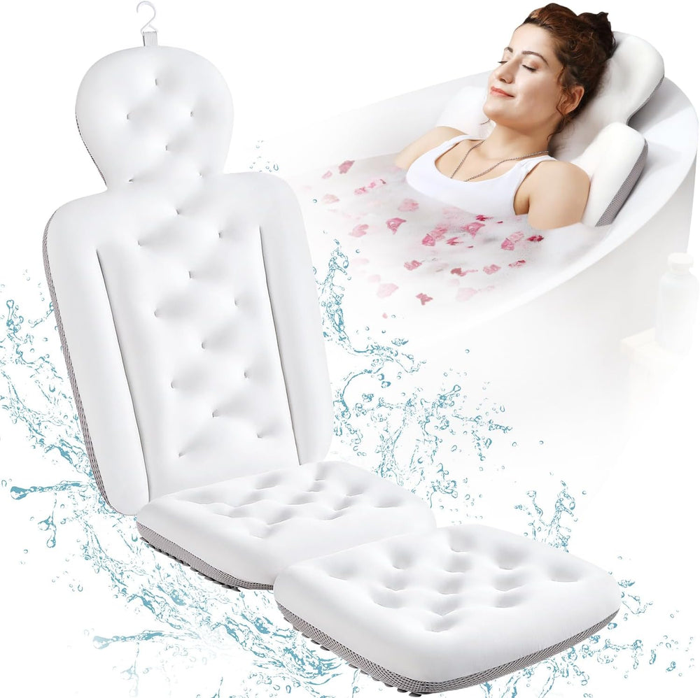 Full Body Bath Pillow for Bathtub, Thick Bathtub Cushion, Luxury Tub Pillow f...