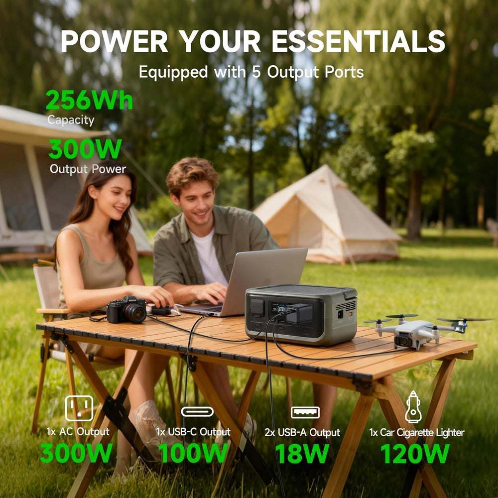 ALLPOWERS VOLIX P300 300W Portable Power Station, 256Wh Solar Generator