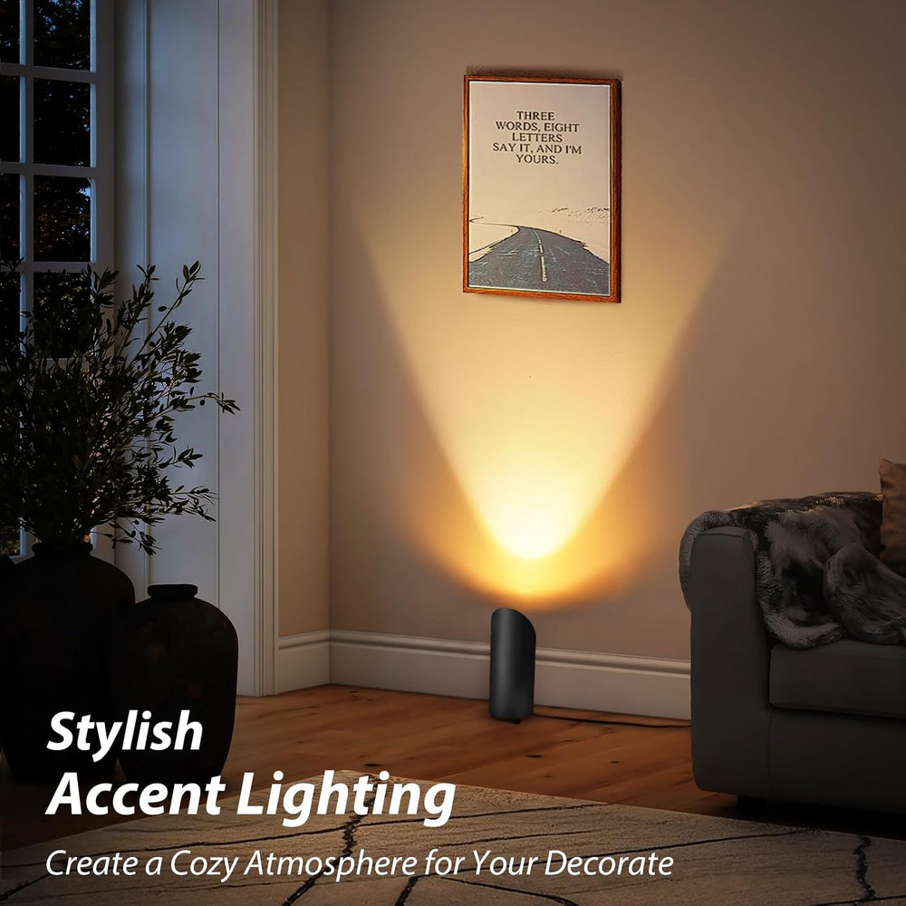 Uplighting Indoor, 7W Floor Can Lights with 2700K LED GU10 Bulbs