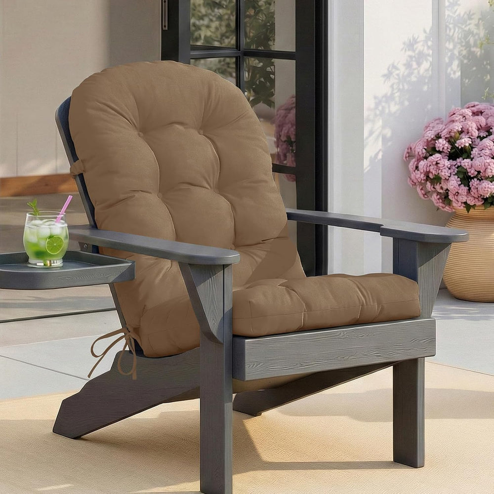 Adirondack Chair Cushion with Non-Slip & Waterproof, 44x19x4 Inch Thick H...