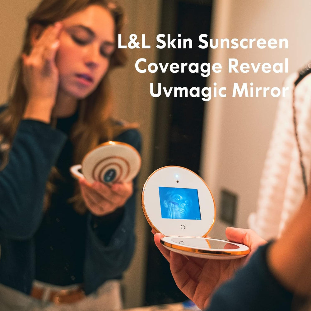 L&L SKIN UVmagic Mirror, Compact Mirror Design for Sunscreen Test, Travel...
