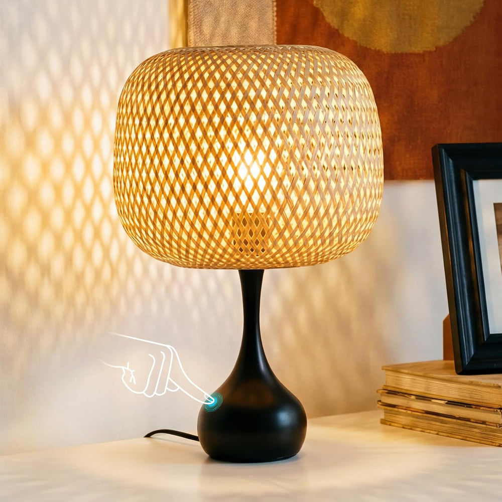 ONEWISH Touch Bedside Lamp for Bedroom, 3-Way Dimmable Table Lamps for Nights...