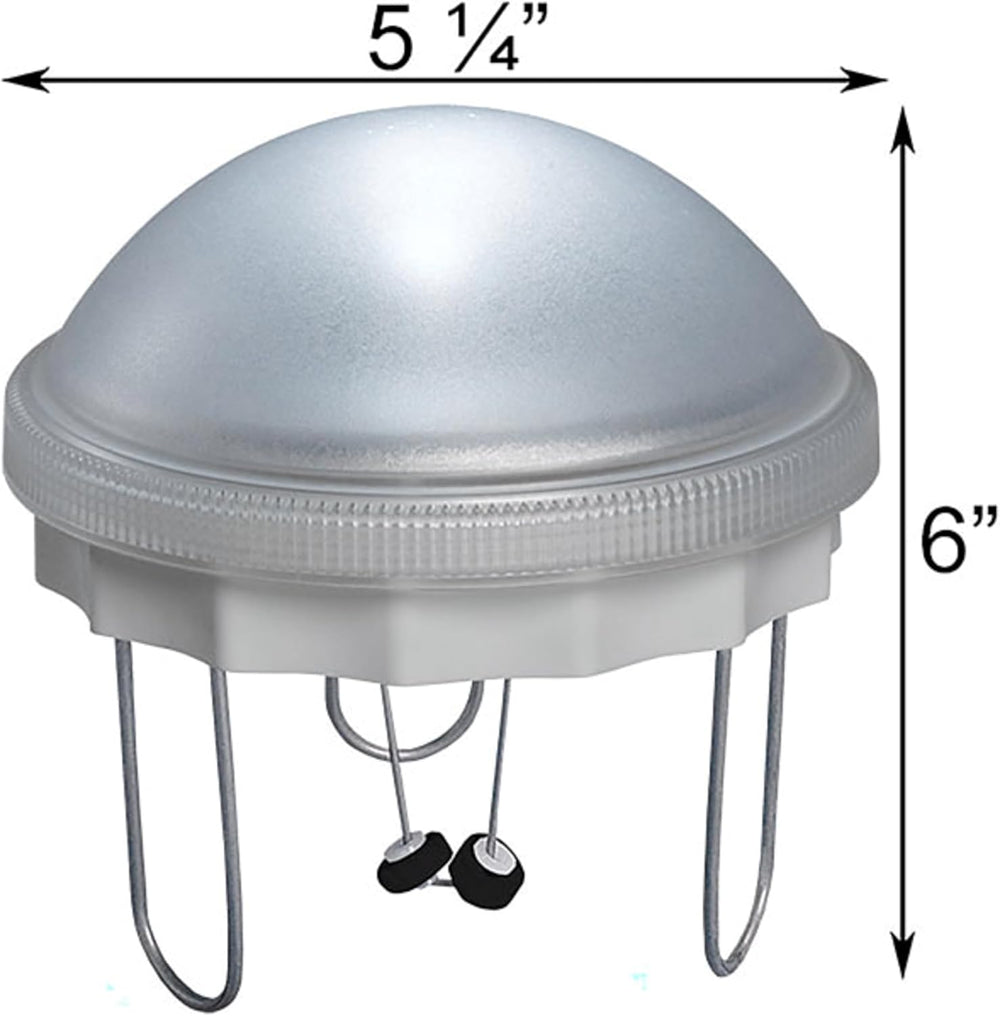 Allied Precision Bird Scene 8WW Solar Water Wiggler, 5 Inch, Gray