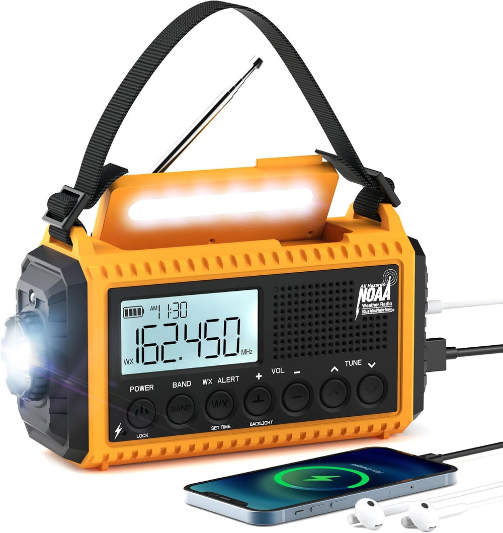 Eoxsmile NOAA Emergency Weather Radio Portable AM FM SW Digital Tuning