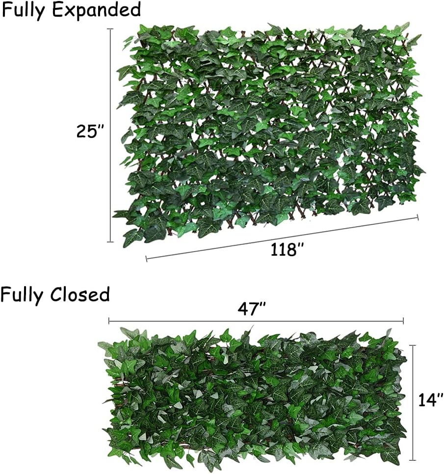 GLANT Expandable Fence Privacy Screen for Balcony Patio Outdoor,Decorative Fa...