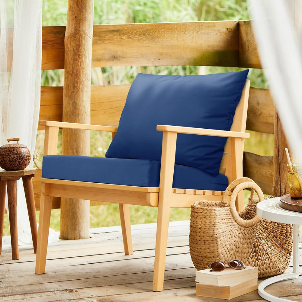 Bcareself Outdoor Deep Seat Cushion Set Waterproof & Fade Resistant Patio...