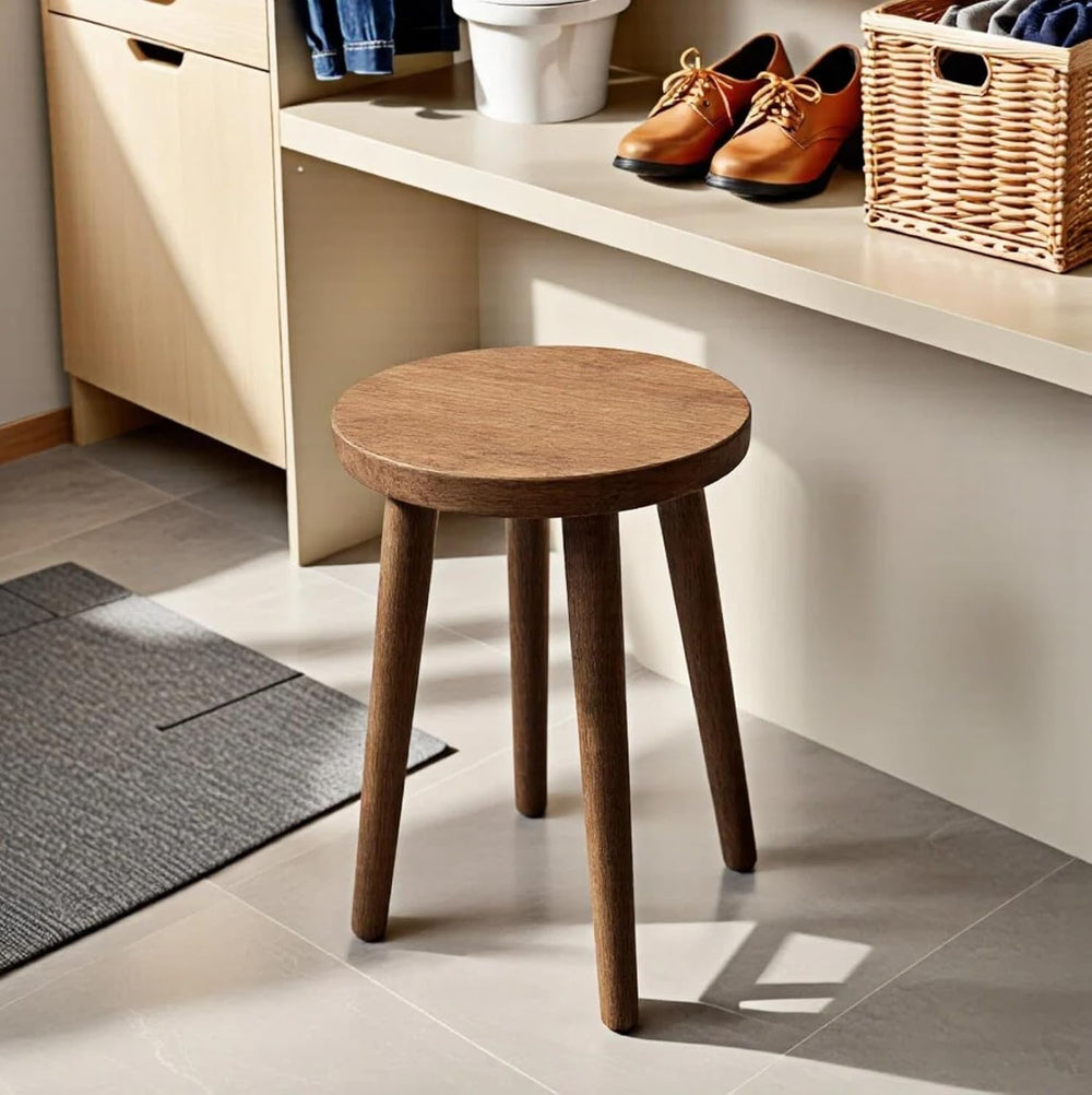 Stools Chair dining chair Dressing wooden stool shower stool Stool Kitchen Ba...