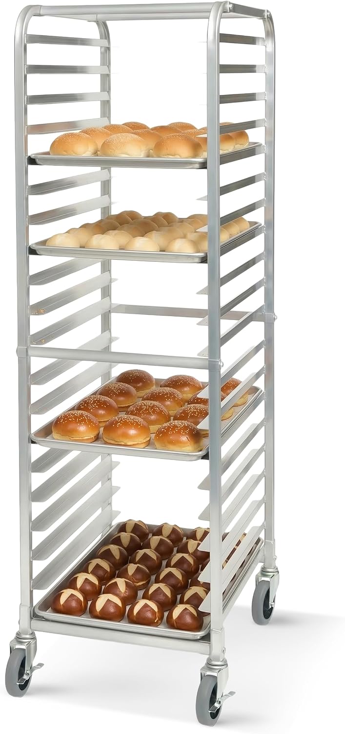 Winco 650 lb 3" Aluminum Sheet Pan Rack, 20 Tier