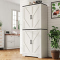 IDEALHOUSE 70" Kitchen Pantry Storage Cabinet with 3 Adjustable Shelves