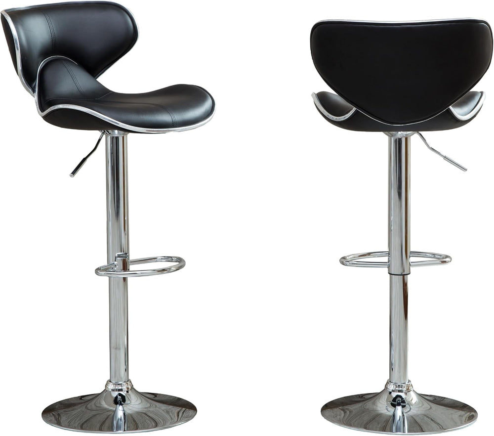 Roundhill Furniture Masaccio Cushioned Leatherette Upholstery Airlift Adjusta...