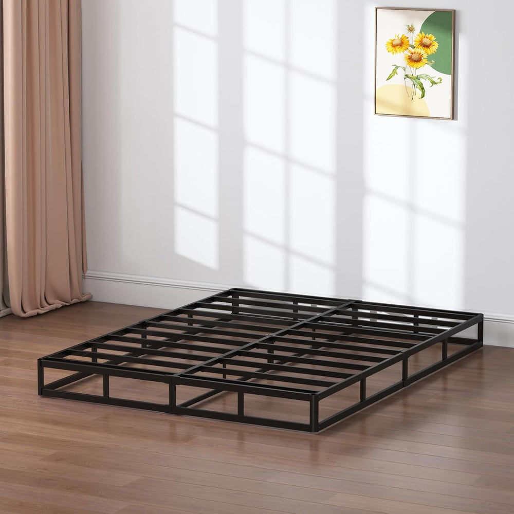 SHLAND Queen Box Spring 7 Inch Metal Frame Mattress Foundation Bed Base