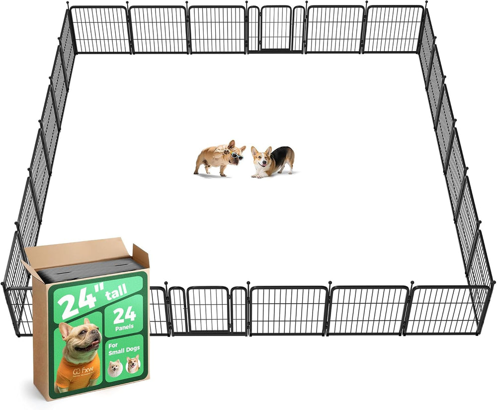 FXW Rollick Dog Playpen, Indoor, Yard & RV Camping, 24" H, 24 Panels