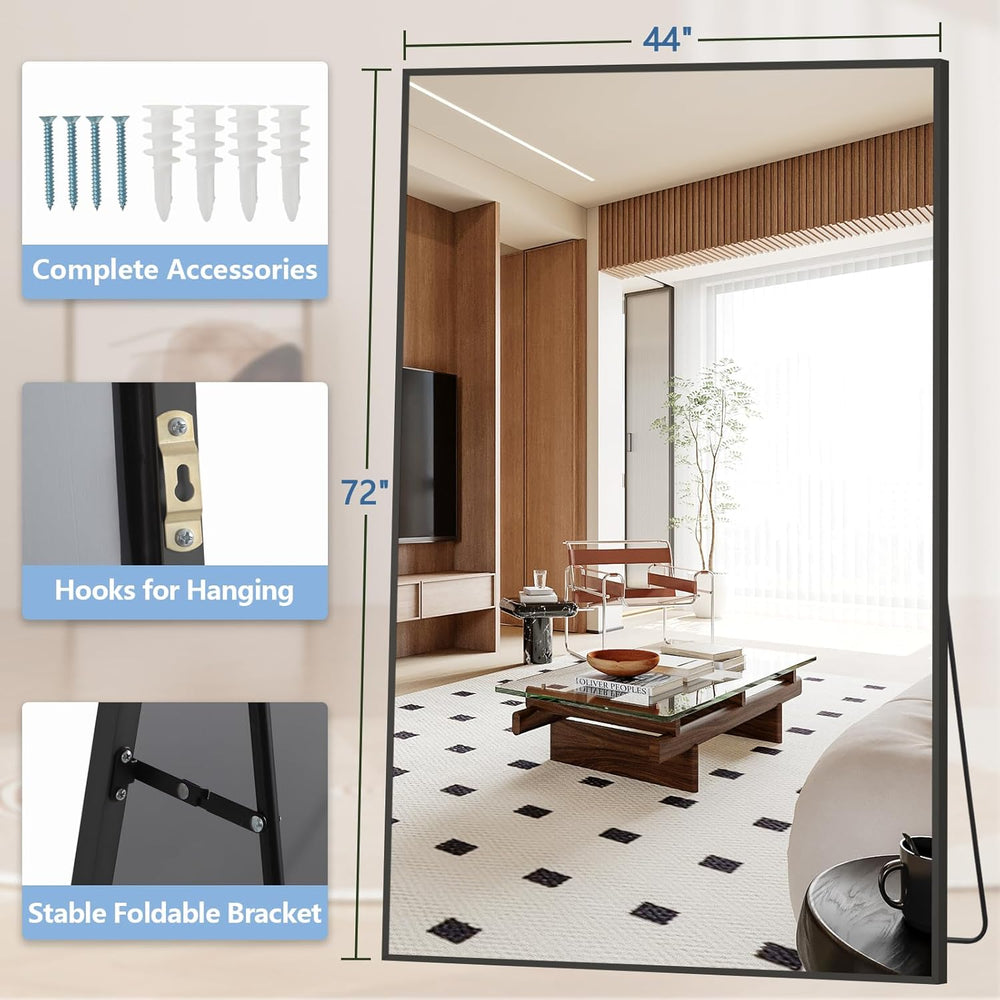 MirrMuse Large Mirror Full Length 72"X44",Oversized Floor Mirror wi...
